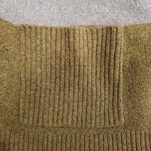 LOFT Women's Boxy Oversized Fit Cowl Neck Sweater Gray Green Size Large - Picture 3 of 5